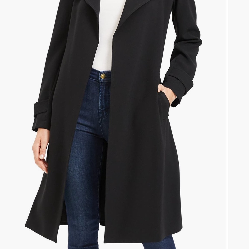 Theory Black Trench Coat
